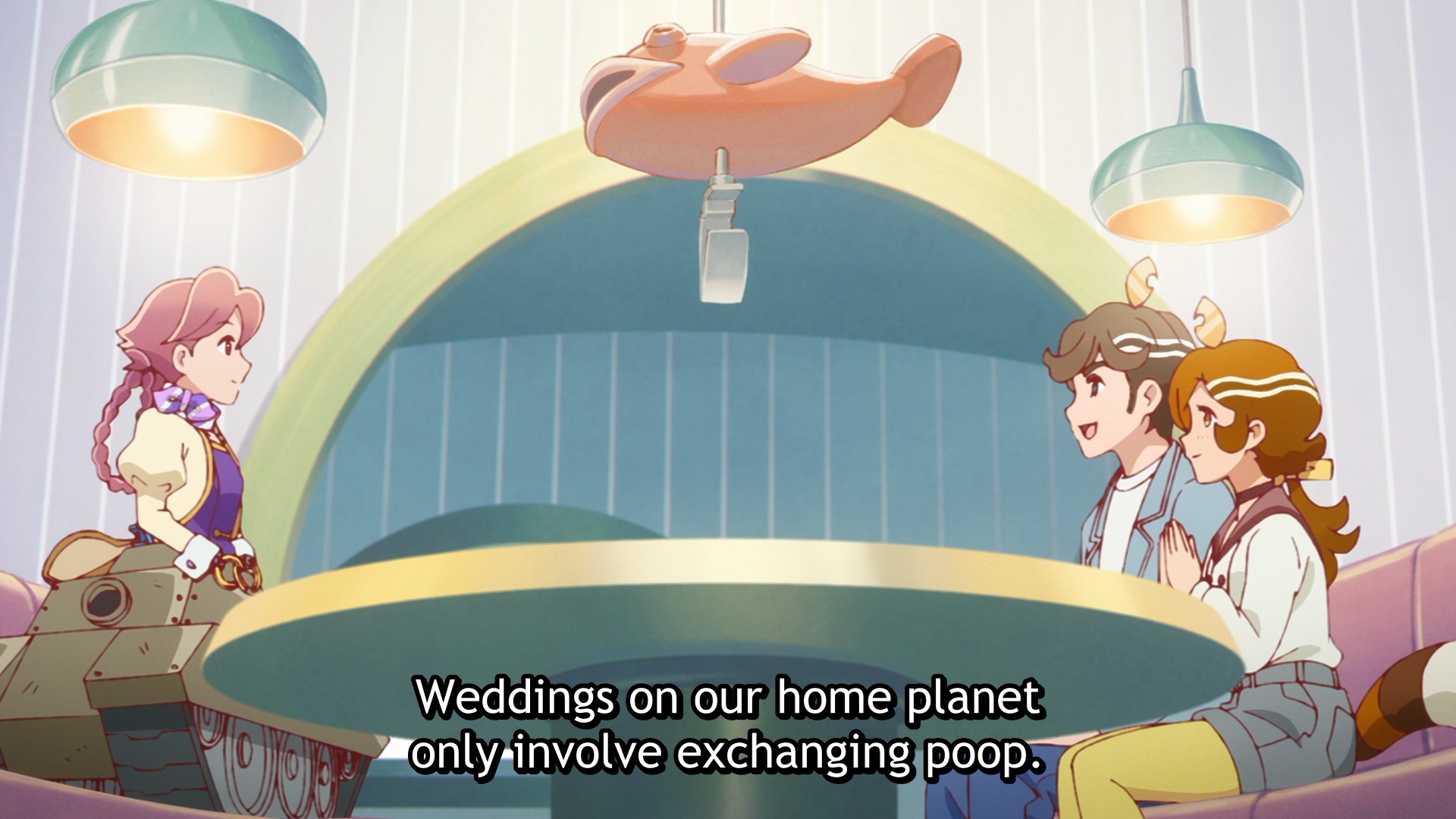 "Weddings on our home planet only involve exchanging poop."