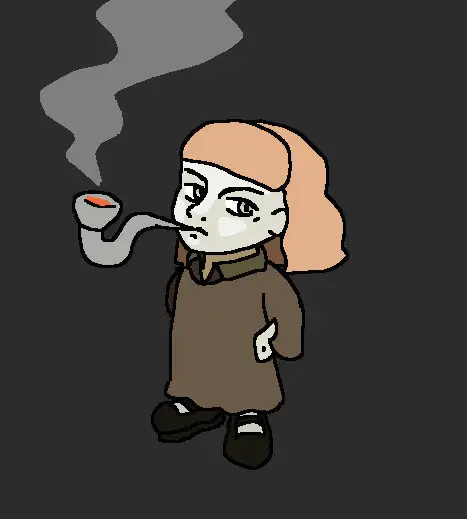 the girl from the game, fear and hunger, smoking heroin.