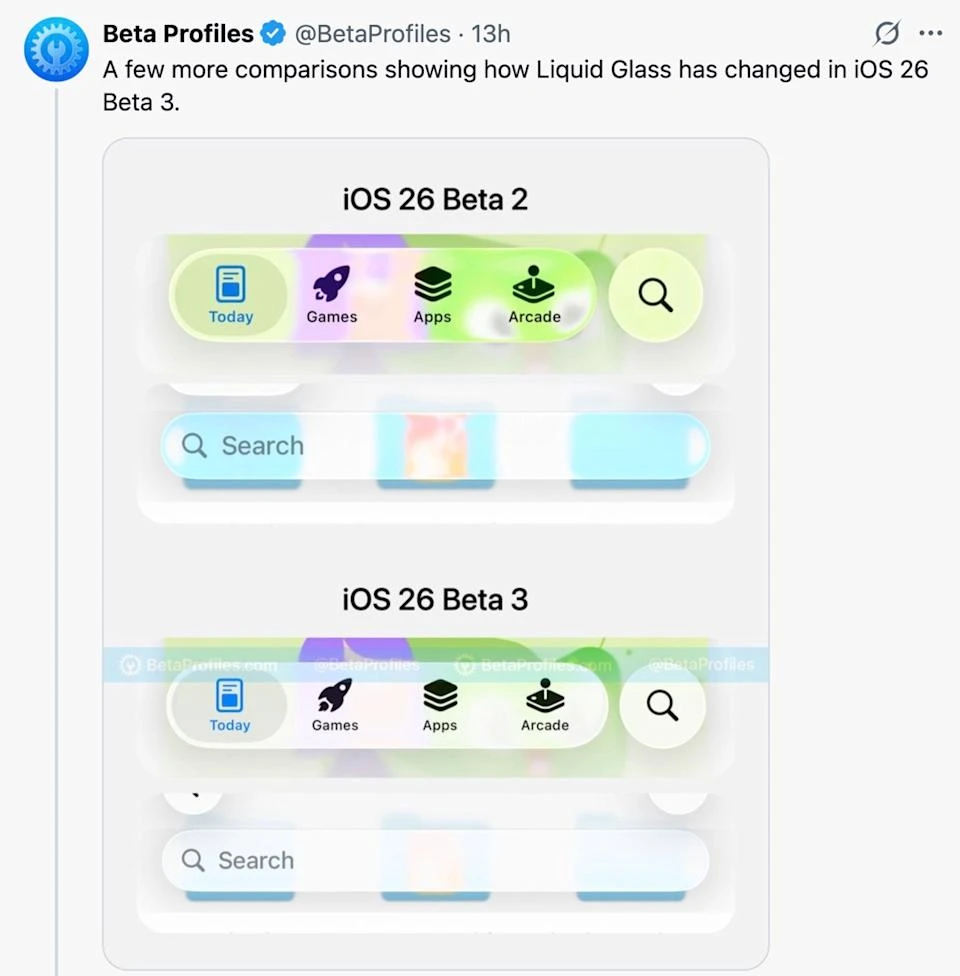 iOS beta 3