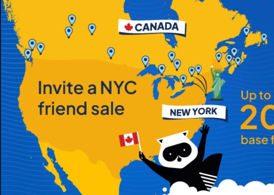 Porter airlines Invite an NYC friend sale