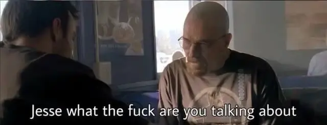 Screenshot from breaking bad: Jesse what the fuck are you talking about