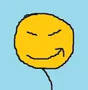 A crudely drawn yellow person being smug