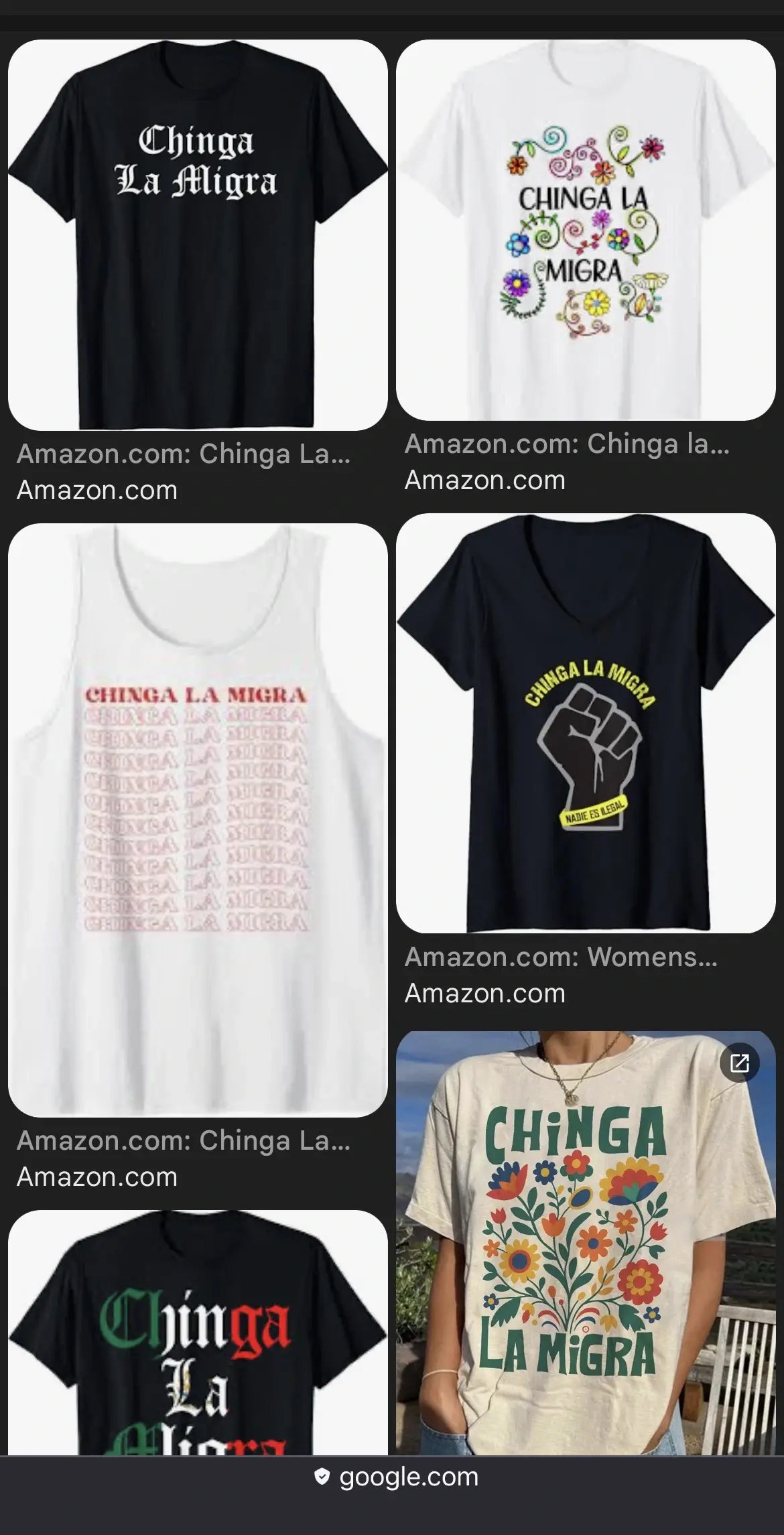 google image search of thousand of t-shirts