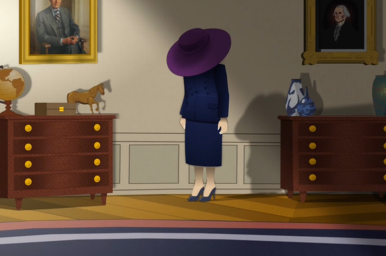 Melania Looking Spooky In A Hat, as usual