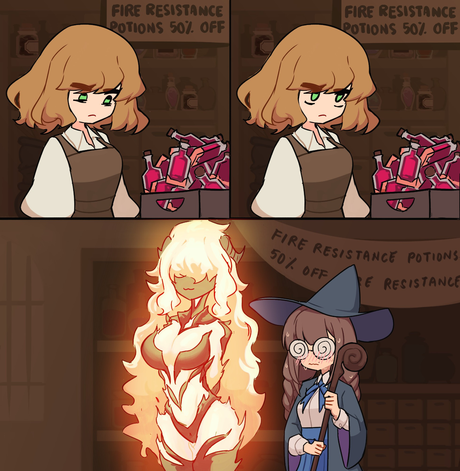 Sale on fire potions