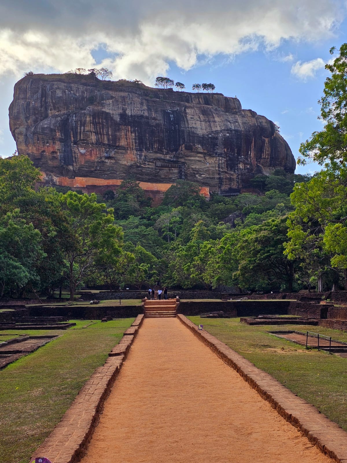 Sigiriya king's residental area hill