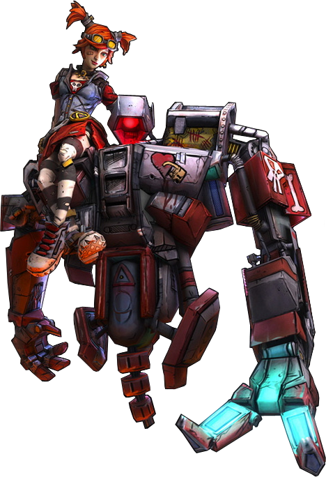 Gaige and Deathtrap (Borderlands)