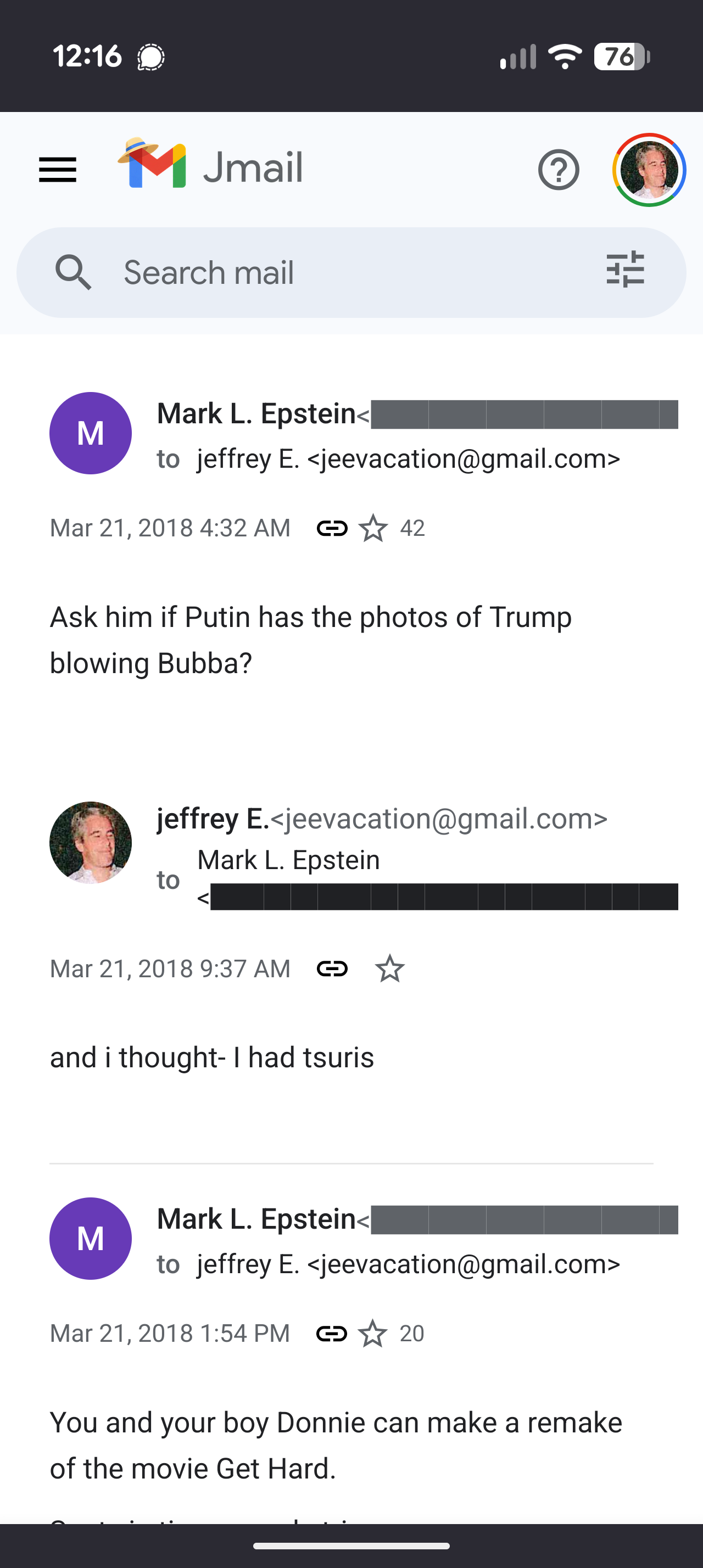 Trump blowing bubba conversation