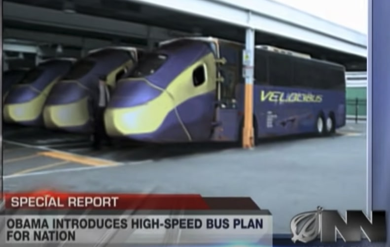 Onion fast bus satire image showcasing buses with noses giving impression of something other than a bus photo