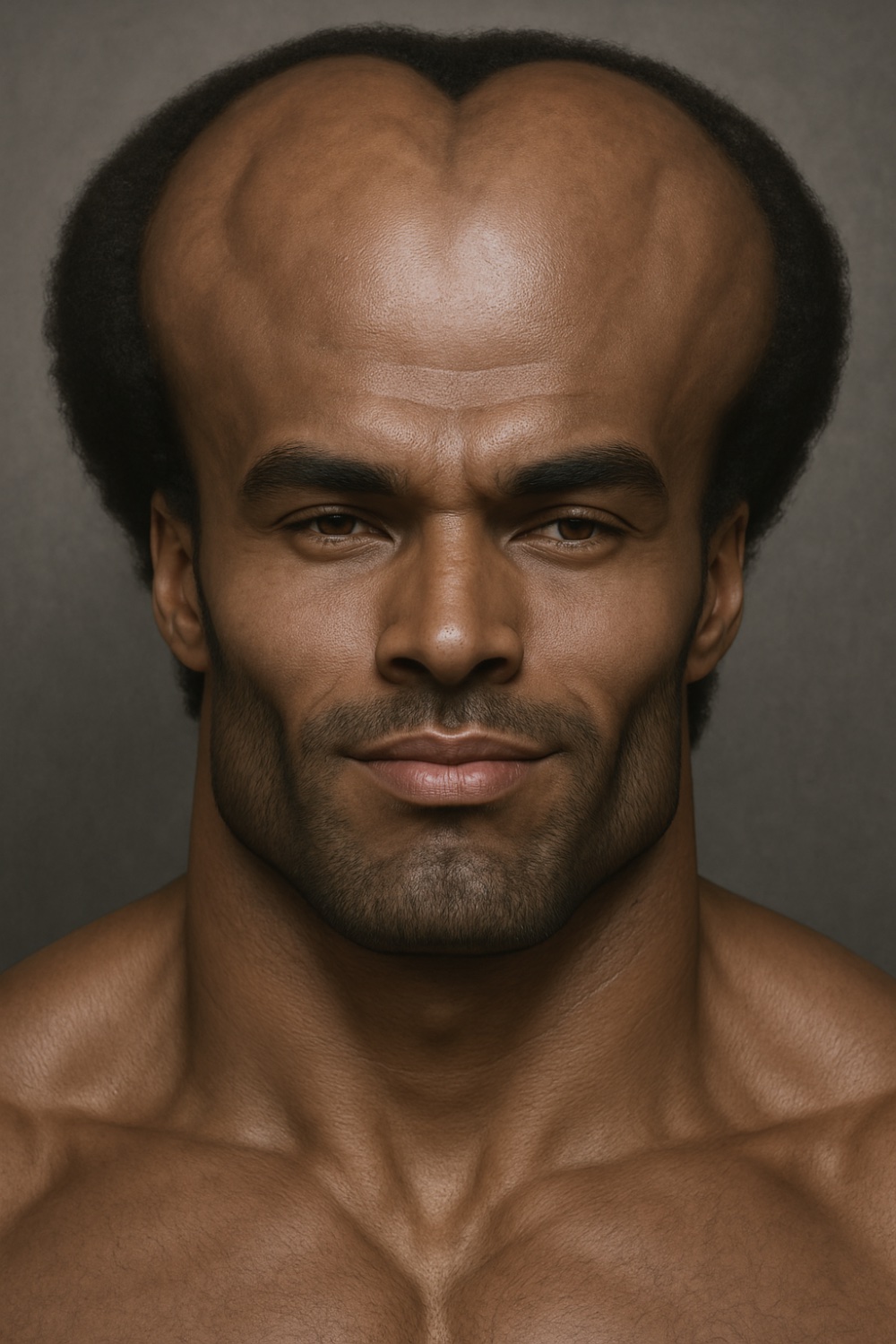 An image of a dual-brained gigachad