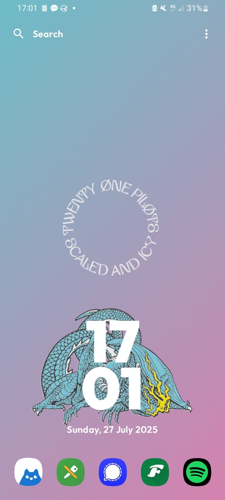 Screenshot of my phone launcher 1