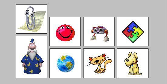 Clippy, red ball, robot, puzzle, wizard, earth, cat, dog