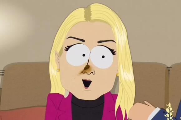 Pam Bondi with shit on her nose